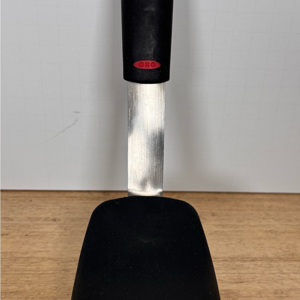 OXO Good Grips Silicone Flexible Turner Black/Silver Spatula Heat Resistant
